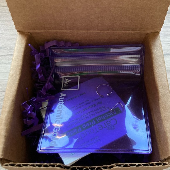 Automic Gold - Nose Ring Hoop (WHITE GOLD) - Picture 5 of 6